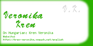 veronika kren business card